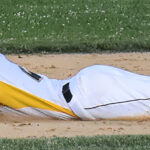 Mason Cassingham steals second base (versus Santa Rosa Rosebuds, Sunday, May 28th).